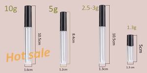 Pinceau de maquillage professionnel vide en plastique transparent en forme de crayon, emballage cosmétique, applicateur en silicone pour baume à lèvres - Product Image 3