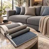 Tissu de canapé en lin tissé épais, matériau de rembourrage texturé pour canapé, fauteuil, coussin et fabricant de meubles