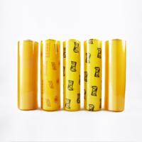 Film alimentaire souple brillant compostable en PVC de qualité alimentaire, respectueux de l'environnement, avec distributeur pour biscuits, fruits, sandwichs et services de restauration