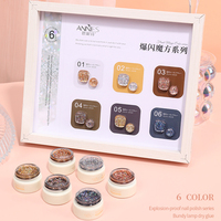 Vernis à ongles en gel uv pour manucure, marque privée, top fournisseur, brillant, diamant, disco, réfléchissant, solide, crème