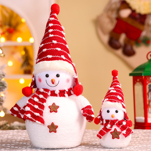 Nouvelle Poupée Bonhomme de Neige de Noël Transfrontalière Grande Taille en Peluche Courte 0-24 Mois Décoration de Noël et Accessoire de Scène - Product Image 2