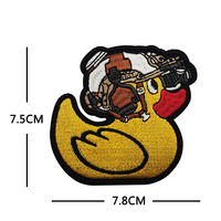 Patch tactique Little Bear Armband écologique auto-agrippant pour broderie sur tissu sergé, motif Shark Warrior, pour gilet de moral, en stock