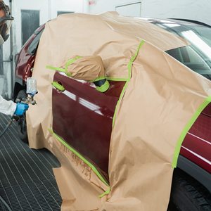 Film de protection de peinture automobile biodégradable en papier kraft pour masquage et peinture - Product Image 4