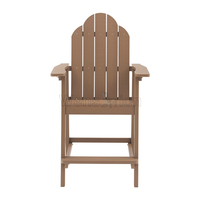 Chaise Adirondack haute tabouret de bar en polystyrène écologique, chaise de sauveteur résistante aux intempéries pour balcon