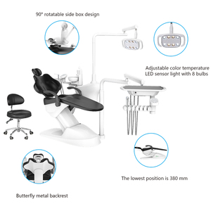 BIOFOUNT Tandartsstoel RX-DU-H1(R2)-T 90° Draaibare Zijbox Design 24V Motor Luchtdruk 0,5-0,8MPa Metaal & Staal - Product Image 3