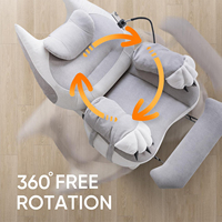 Fauteuil inclinable intelligent avec accoudoirs à griffes de chat, réglages ajustables, commande vocale, siège de cinéma maison et de jeu, chaise longue électrique à bascule
