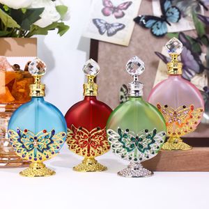 ขวดน้ำมันหอมระเหย 30 มล. สไตล์อาหรับ ลายเคลือบสีสันสดใส ลายกิ่งไม้ประดับทอง ลายผีเสื้อ ขวดสำหรับบรรจุน้ำหอม - Product Image 1