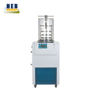 เครื่องทำแห้งเยือกแข็งแบบตั้งโต๊ะอัตโนมัติ สำหรับขวดขนาดเล็ก เครื่องทำแห้งเยือกแข็งในห้องปฏิบัติการ ระบบสุญญากาศ สแตนเลส สำหรับผลไม้ ผัก ตัวอย่างชีวภาพ - Product Image 3