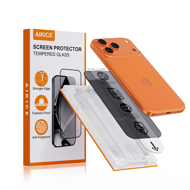 Anti-Spy Privacy Tempered Glass Screen Protector 9H Hardness with Dust-Free Magic Box Installation Kit for iPhone 18 17 16 Pro