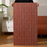 Revêtement mural en briques flexibles, pierres en briques souples MCM pour revêtement intérieur et extérieur, texture de brique réaliste, ignifuge A1