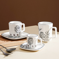 Vaisselle en céramique avec logo de forme personnalisée, assiette à dîner, ensemble de vaisselle en porcelaine de luxe de style japonais