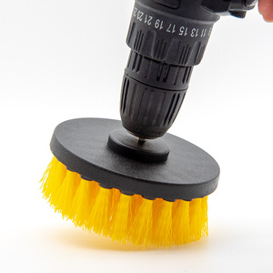 Electric Cleaning <b>Brush</b> Nylon Bristles <b>Round</b> Shape For Household Kitchen Bathroom Tile Polishing Universal Drill Attachment - Product Image 4