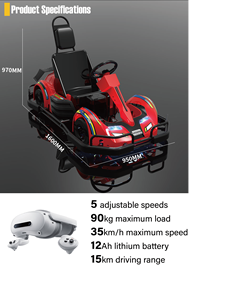 Kart Eléctrico Interactivo con Gafas MR para Experiencia de Acción en Vivo en Parques de Atracciones - Product Image 2