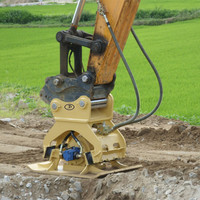 Compacteur de sol hydraulique pour grandes excavatrices (3-35 tonnes) Moteur haute efficacité 1700 tr/min Compacteur de route vibrant puissant