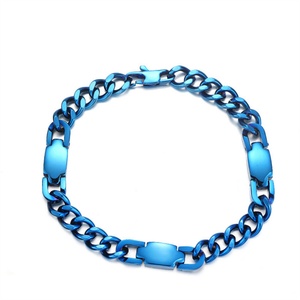 Pulsera de Cadena Cubana de Acero Inoxidable Chapada en Oro de 18k, Hecha a Mano, con Terapia Magnética Hiphop, Bien Pulida, para Hombre - Product Image 3