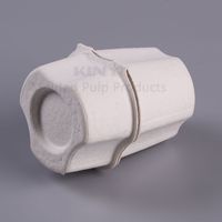 Pâte à papier emballage biodégradable moulé canne à sucre Fiber pâte bouteille en verre expéditeur boîtes d'emballage de protection moule pâte à papier boîte
