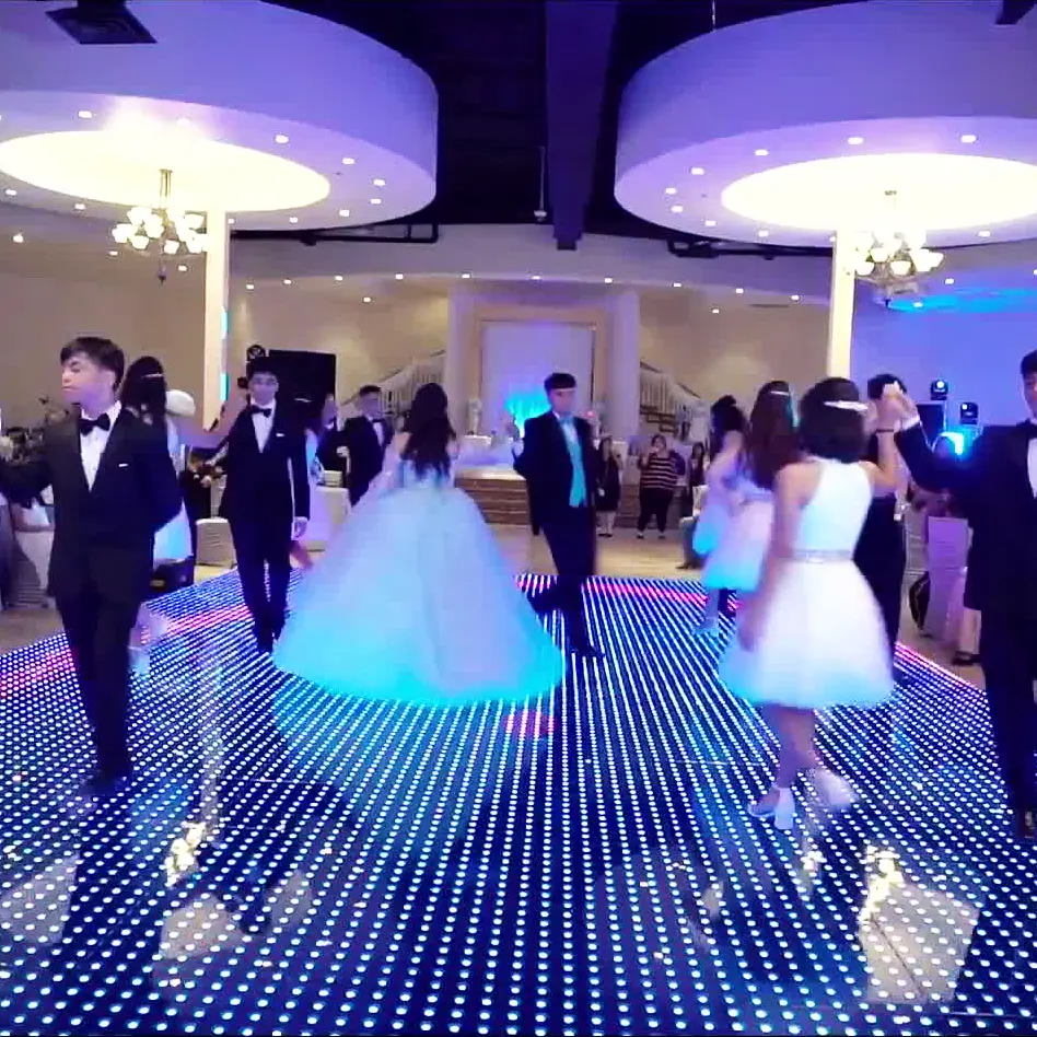 슈퍼 얇은 무선 디스코 DJ 라이트 Led 디지털 댄스 웨딩 파티 이벤트 판매