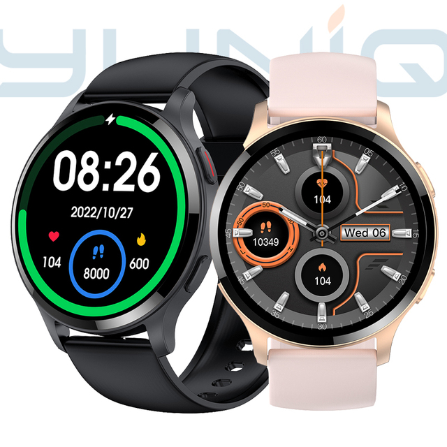 Yuniq Hot Sale Waterproof Smartwatch 1.43 Inch TFT Display Silica Gel Band Heart Rate Tracker Best Quality Lw77
