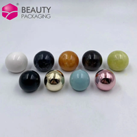 Personalizado de lujo único negro blanco naranja amarillo marrón Bola de resina tapa de perfume tapa de la botella cilindro redondo tapa de perfume