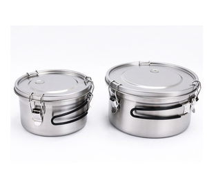 DFP0724 SUS 304 Bol de rangement en acier inoxydable avec couvercle et valve d'aération, bol de rangement alimentaire pour réfrigérateur - Product Image 5