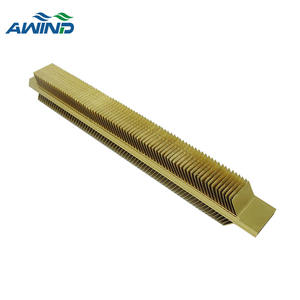 Aleta de doble skiving pin 40W 240mm 280mm 300mm perfil 2u disipador de calor dual <span class=keywords><strong>aletas</strong></span> profundas radiador disipador térmico - Product Image 2