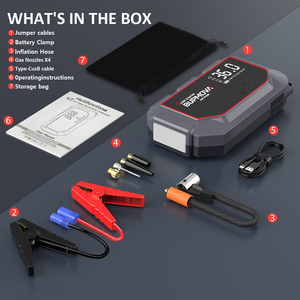 Motorino di <span class=keywords><strong>avviamento</strong></span> professionale multifunzione per auto e camion con pompa ad aria e batteria intelligente per l'<span class=keywords><strong>avviamento</strong></span> di veicoli di emergenza - Product Image 4