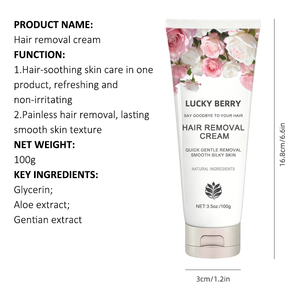 Crème dépilatoire indolore pour les zones intimes, formule pour peaux sensibles, 3,5 oz, OEM&ODM, avec <span class=keywords><strong>spatule</strong></span>, pour femmes et hommes - Product Image 2