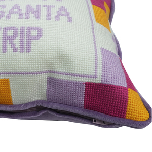SHN038 BE Naughty Save Santy The Trip bordado funda de cojín hogar decorativo personalización lujo bordado almohada - Product Image 3