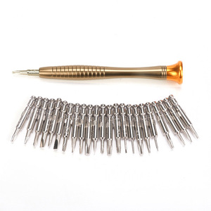 Jeu de tournevis Shang Ping 25 en 1 avec étui en cuir et embouts magnétiques pour réparation de précision - Product Image 2