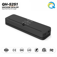 Machine de mise sous vide alimentaire automatique QH-5251 avec logo personnalisé, électrique, 80W, 65kPa, haute pression, largeur de scellage de 32 cm, pour la cuisine à domicile