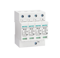 BR275-60 2P AC Tipo T2 60kA Dispositivo di Protezione da Sovratensioni (SPD) Tipo 1 con Varistore