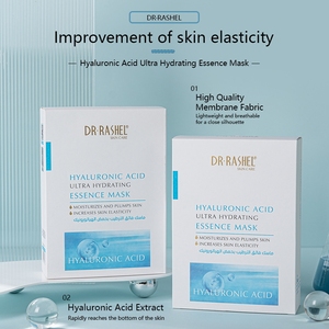 DR.RASHEL <span class=keywords><strong>Tissu</strong></span> à membrane de haute qualité Acide hyaluronique Essence ultra hydratante <span class=keywords><strong>Masque</strong></span> nettoyant pour le <span class=keywords><strong>visage</strong></span> - Product Image 4