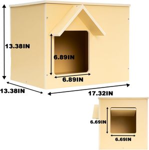 Casa per animali domestici in legno massello per esterni conigli casa gabbia per conigli in legno conigliera - Product Image 4