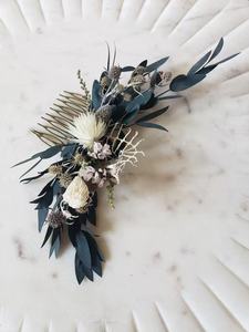 Accessoire de cheveux de mariage bohème vintage avec fleurs préservées pour la mariée et les demoiselles d'honneur - Product Image 2