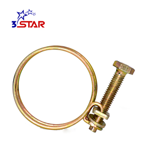 Collier de serrage galvanisé en fil d'acier <span class=keywords><strong>double</strong></span> pour tuyaux, collier de serrage en fil de fer, boulons pour tuyaux de gaz, clips métalliques en fil d'acier pour tuyaux - Product Image 3