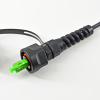 Kabel Patch Cord LC-UPC Duplex Tahan Air untuk Luar Ruangan, Sudah Terhubung, ODVA LC/SC/ST/FC CPRI Fiber Jumper Cable untuk Penggunaan RRU BBU, 1M 5M