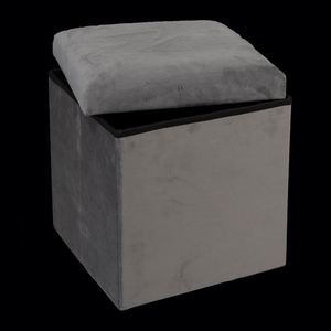 Modern <b>Stool</b> Living Room Furniture <b>Storage</b> Box Fabric Stainless Steel Bamboo Highest Quality Sample Available <b>Stools</b> Counter - Product Image 1