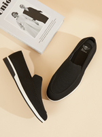 Mocassins pour hommes tendance, respirants, en maille, chaussures décontractées confortables, baskets minimalistes à enfiler avec semelle en caoutchouc durable
