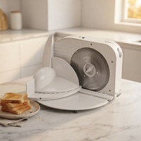 Trancheuse à pain électrique 150W, coupe-aliments, machine à trancher le jambon, le fromage et la viande, utilisation sur comptoir de cuisine, certifiée CE, fabriquée en usine