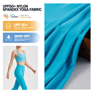 Breathable UV Protect 4 Way Stretch Polyamide Spandex UPF50+ Nylon Spandex Yoga <b>Fabric</b> for Activewear Sportswear - Product Image 1