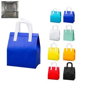 Sac isotherme promotionnel personnalisé avec logo, réutilisable, en non-tissé, pour le transport de repas, vente en gros - Product Image 1