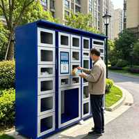 Borne de location en libre-service pratique, armoire de stockage et de prêts intelligente partagée