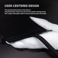 Vente en gros de raclettes de douche en silicone et plastique durables et écologiques, pour un nettoyage sans traces des portes de salle de bain, des fenêtres et des miroirs
