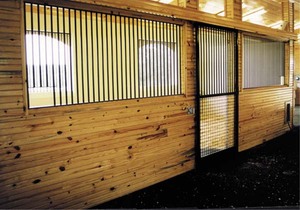 Nouveaux styles 2026 de portes coulissantes d'entrée pour écuries de chevaux en acier inoxydable blanc galvanisé à chaud, personnalisables pour la <span class=keywords><strong>location</strong></span> d'écuries - Product Image 4