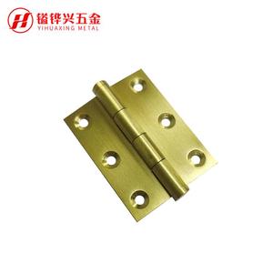 Yihuaxing Metal Brass Hinge 2 Inch Brushed Copper Furniture Door Hardware Minimalist Design - Product Image 1
