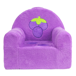 Gift Cute Modern Little Grape <b>Toddler</b> Armchair Children's Furniture Super Soft Velvet Eco-Friendly- Kids Sofa <b>Chair</b> - Product Image 1
