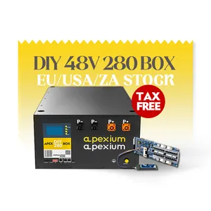 Apexium PRO sürüm DIY kitleri BMS 16 adet pil hücreleri durumda 48V Lifepo4 kutusu 280Ah 304Ah 320Ah Apex 280 kitleri