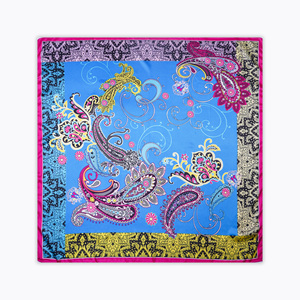 Wholesale Oem Manufacturer Luxury Colorful Custom Brand <b>Large</b> Size Silk Satin Scarf - Product Image 2