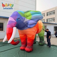 Elefante Inflable Gigante Comercial Personalizado para Desfiles Urbanos, Carnavales, Festivales y Celebraciones
