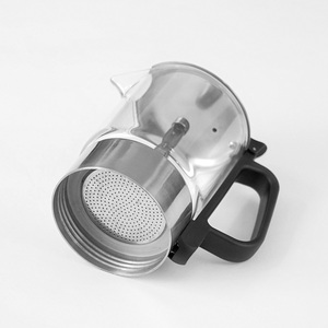 Nuevo diseño OEM personalizado clásico acero inoxidable barato cafetera espresso <span class=keywords><strong>Moka</strong></span> <span class=keywords><strong>olla</strong></span> uso doméstico <span class=keywords><strong>olla</strong></span> <span class=keywords><strong>Moka</strong></span> - Product Image 3
